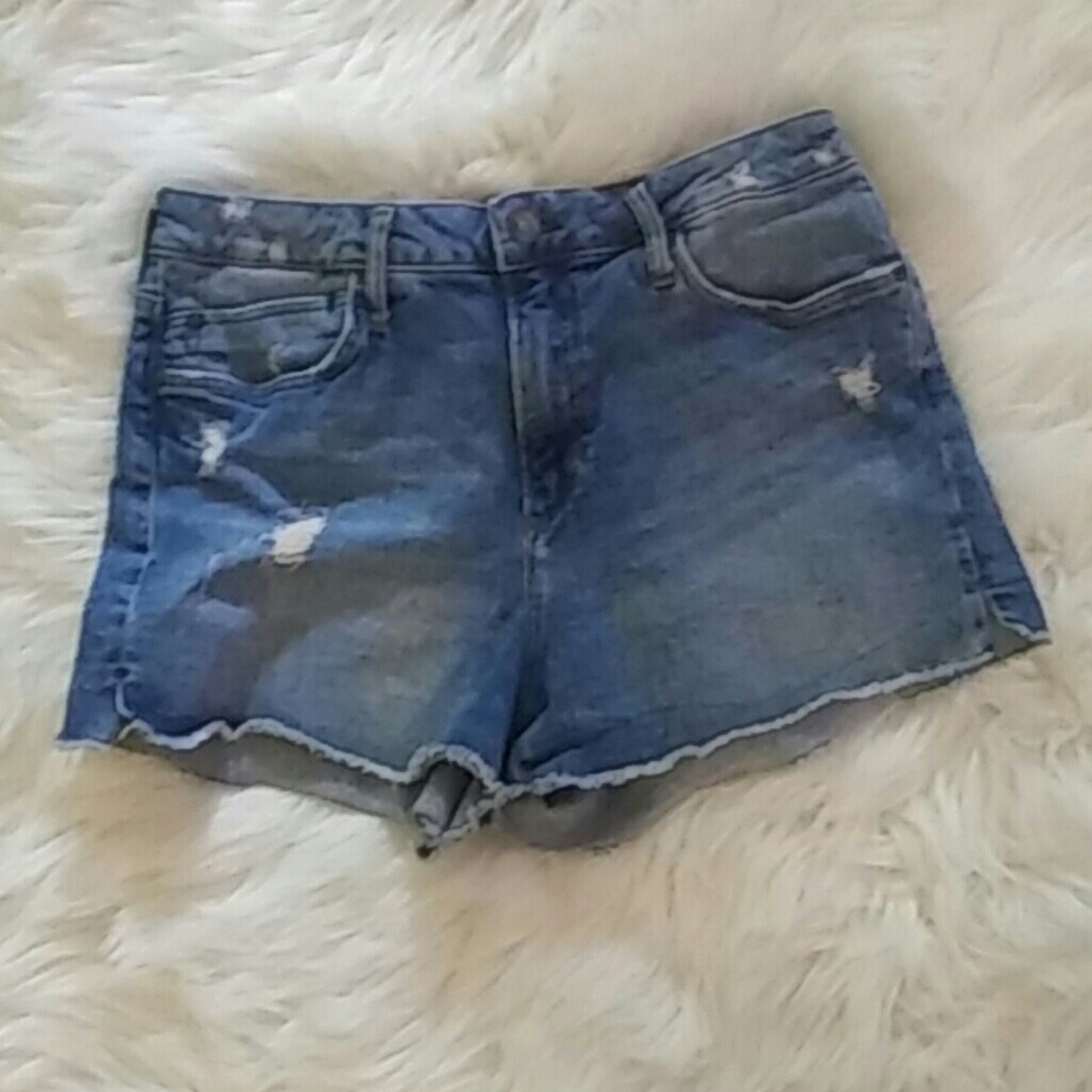 Mavi Distressed Denim Shorts Size 28 - Picture 7 of 9